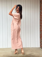 Mala Handworks Alisa Petite Cotton Kaftan in Peach