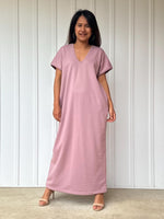 Mala Handworks Alisa Petite Cotton Kaftan in Rose