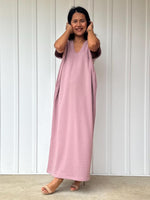 Mala Handworks Alisa Petite Cotton Kaftan in Rose