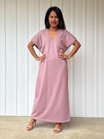 Mala Handworks Alisa Petite Cotton Kaftan in Rose
