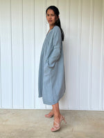 Mala Handworks Bree Double Gauze Cotton Dress in Sage