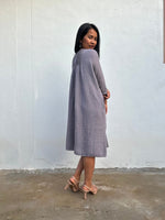 Mala Handworks Bree Double Gauze Cotton Dress in Taupe