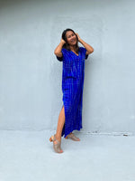 Mala Handworks Callie Petite Kaftan in Sapphire Tie Dye