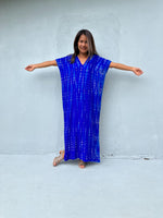 Mala Handworks Callie Petite Kaftan in Sapphire Tie Dye
