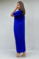 Mala Handworks Callie Petite Kaftan in Sapphire