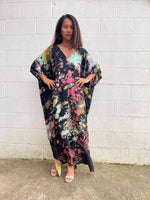 MALA handworks  Camila Kaftan in Black and Rainbow Tie Dye