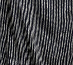 MALA handworks Camila Kaftan in Black and Silkscreen Stripes