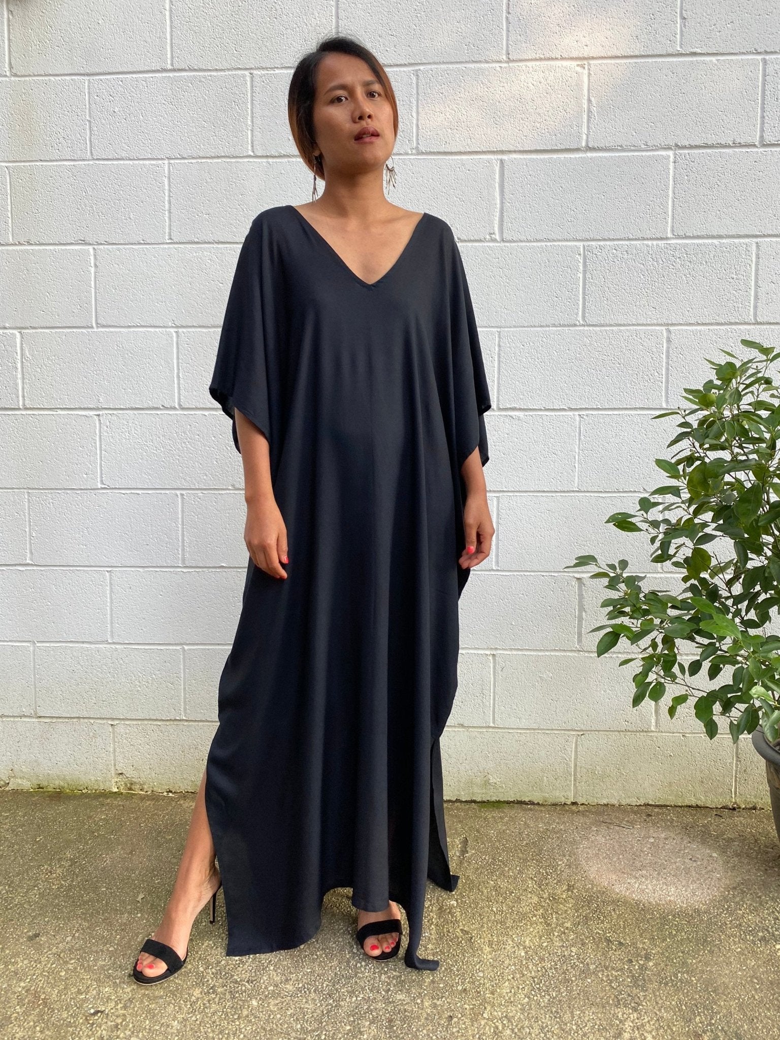 MALA handworks  Camila Kaftan in Black