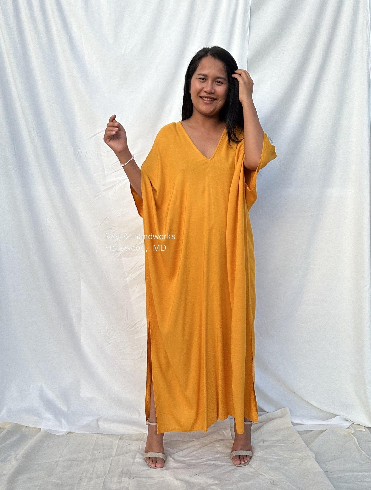 MALA handworks  Camila Kaftan in Light Orange