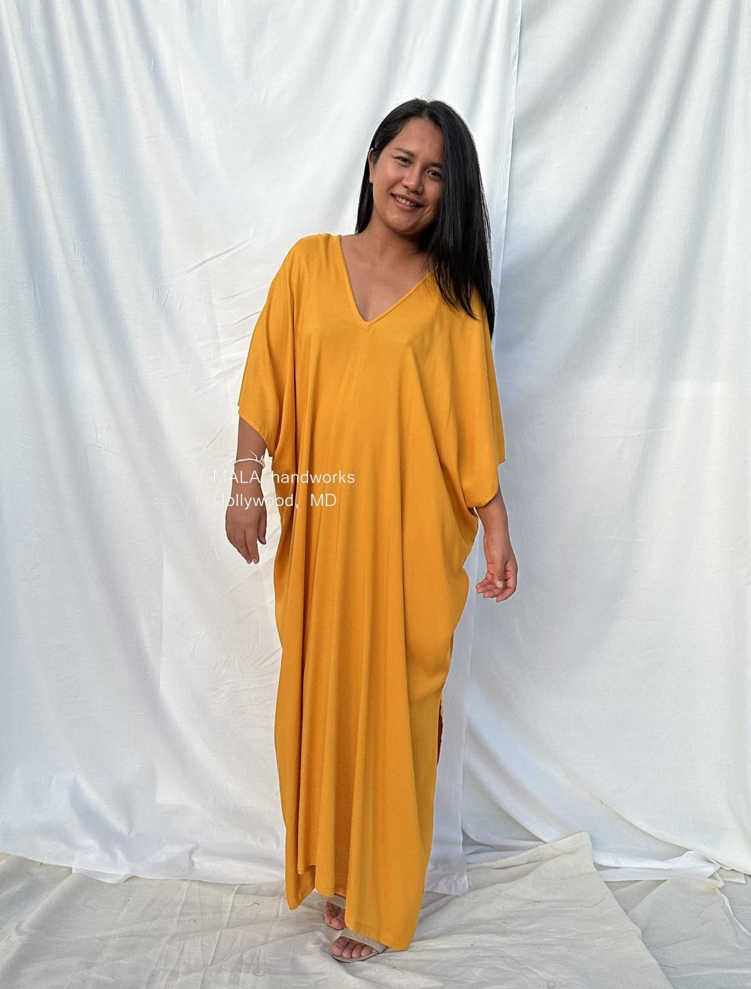 MALA handworks  Camila Kaftan in Light Orange