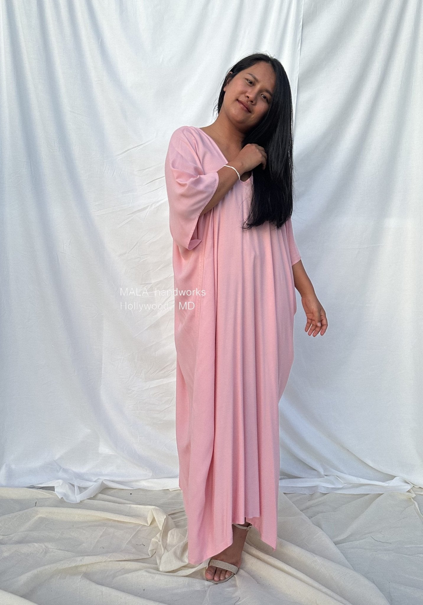 MALA handworks  Camila Kaftan in Peach Pink