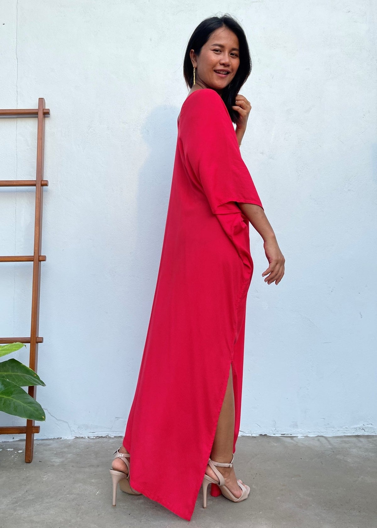 MALA handworks Camila Kaftan in Red
