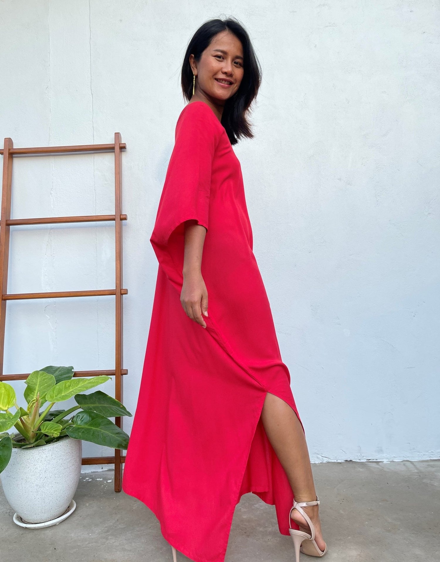 MALA handworks Camila Kaftan in Red