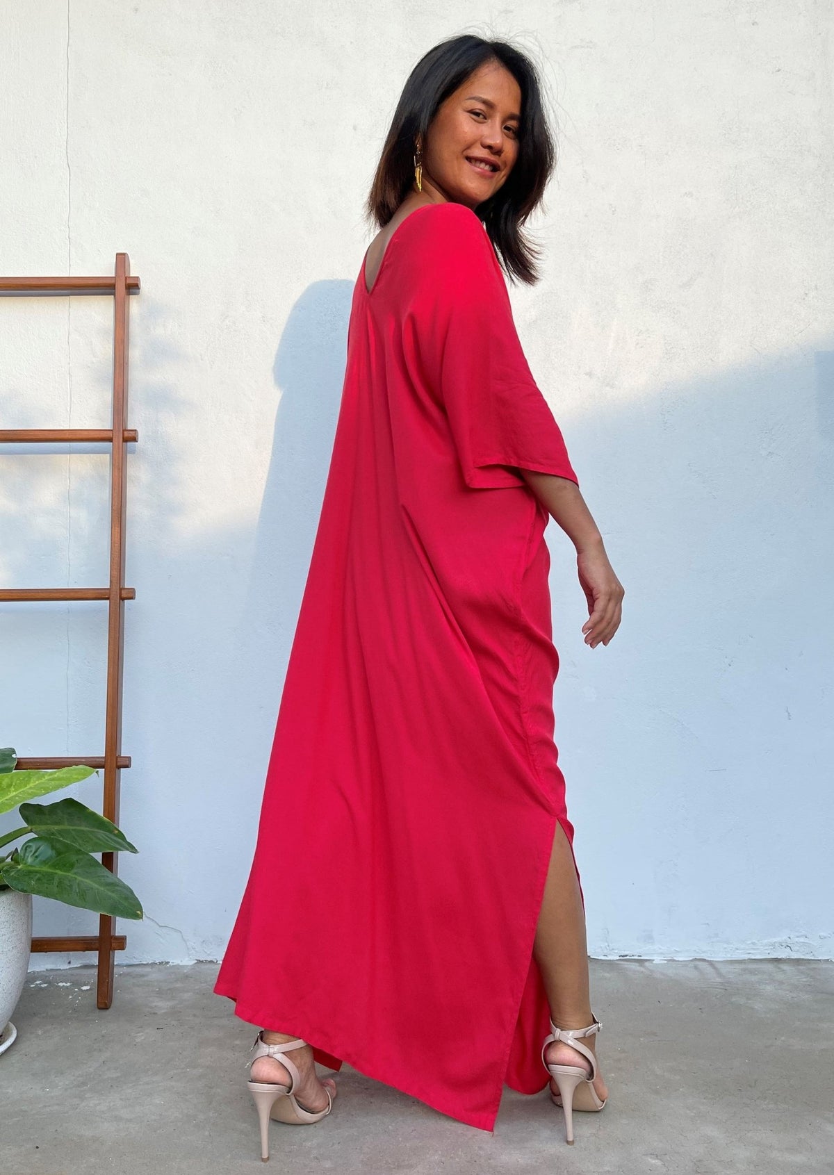 MALA handworks Camila Kaftan in Red