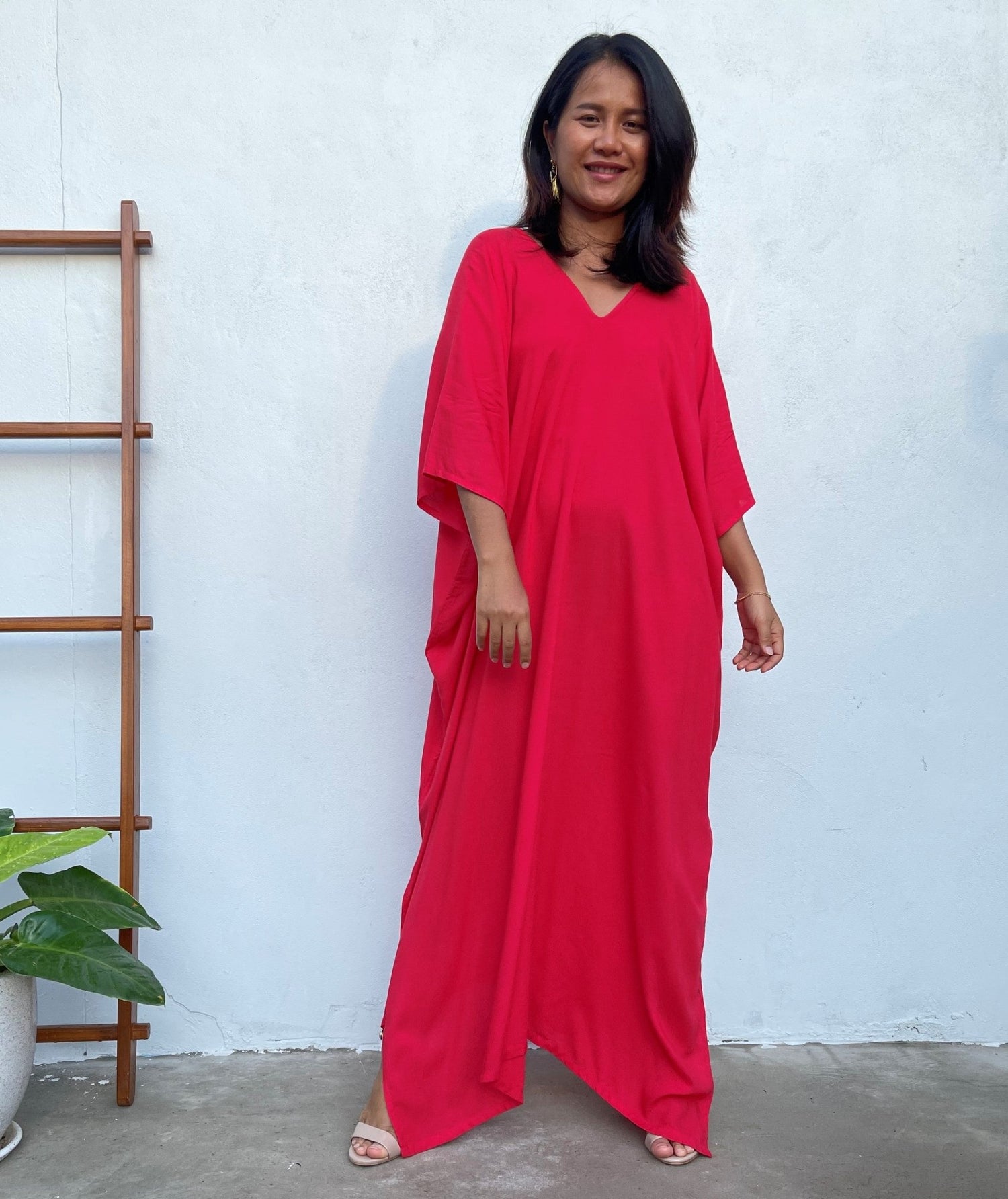 MALA handworks Camila Kaftan in Red