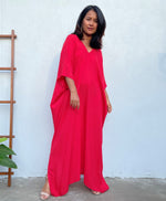 MALA handworks Camila Kaftan in Red