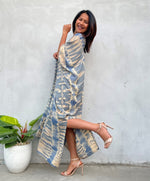 MALA handworks Camila Kaftan in Gray and Bronze Tie Dye
