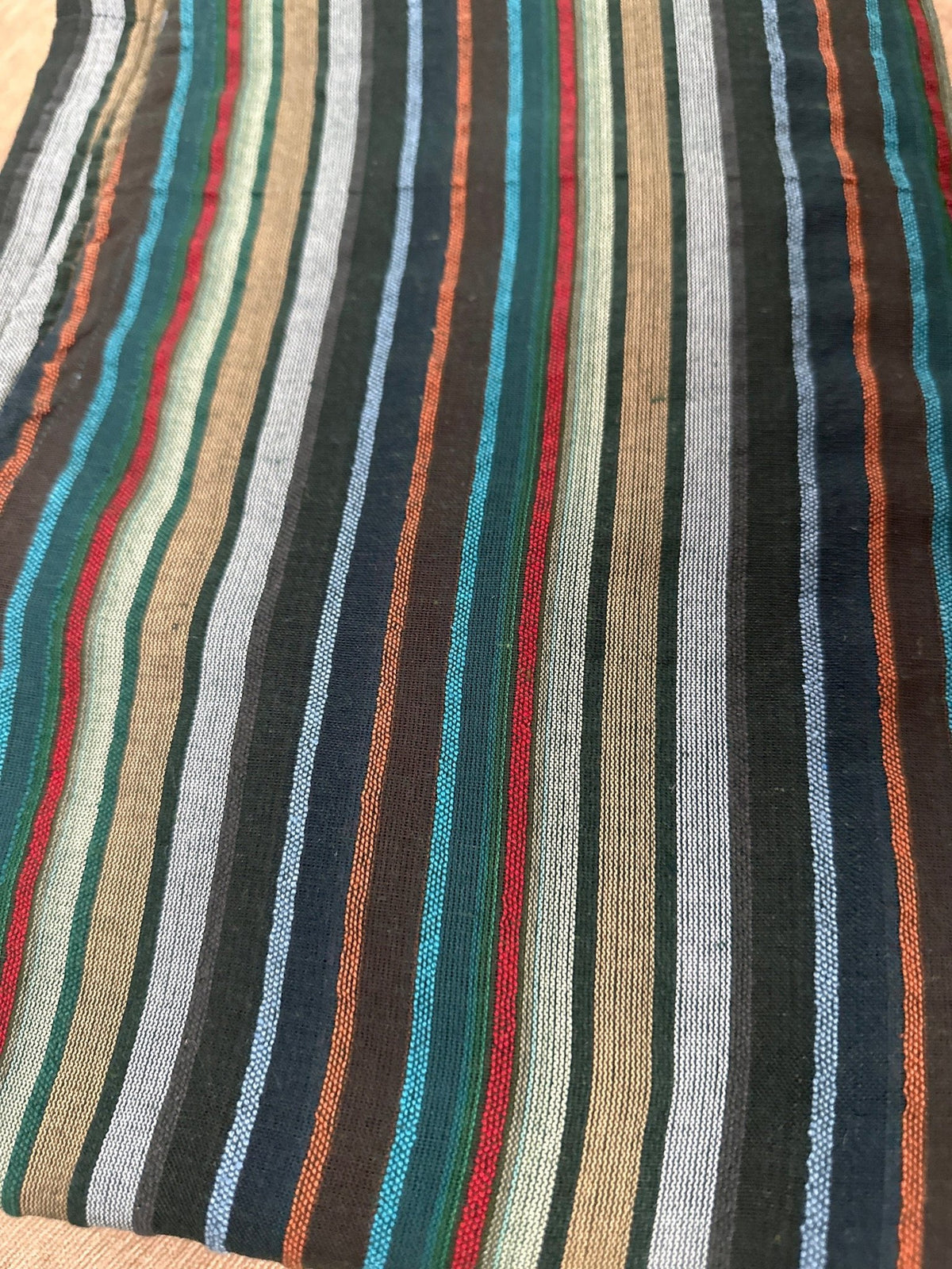 Mala Handworks Ella Plus Size Cotton Kaftan with Jade Stripes