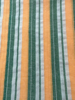 Mala Handworks Ella Plus Size Cotton Kaftan with Yellow and Sage Stripes