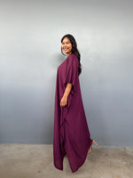 Mala Handworks Eva Kaftan in Eggplant