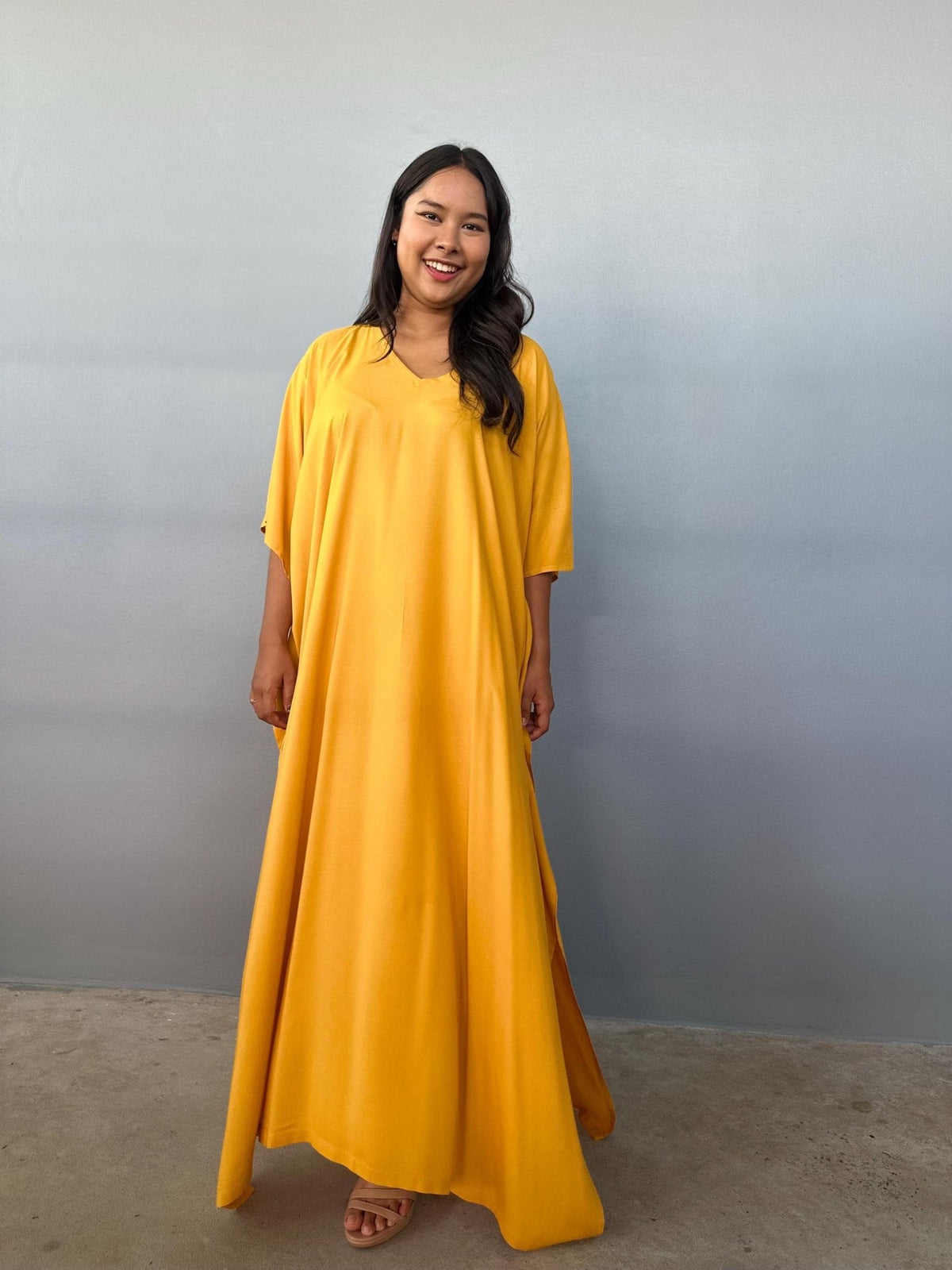 Mala Handworks Eva Kaftan in Mango