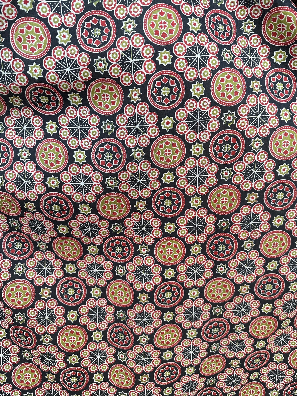 MALA handworks  Evelyn Kaftan in Black and Abstract Pattern