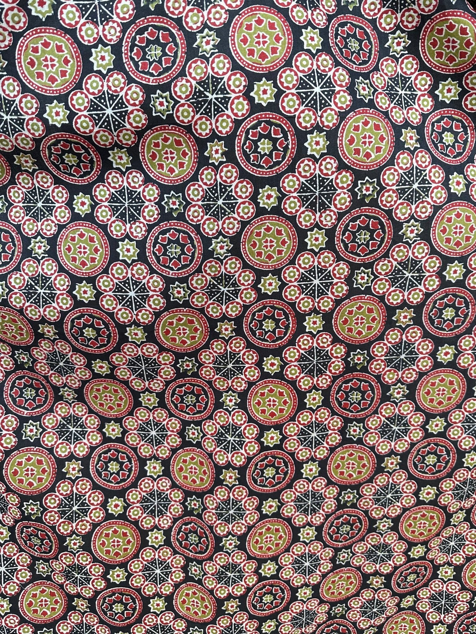 MALA handworks  Evelyn Kaftan in Black and Abstract Pattern
