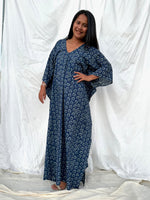 MALA handworks  56 Evelyn Kaftan in Black and White Pattern