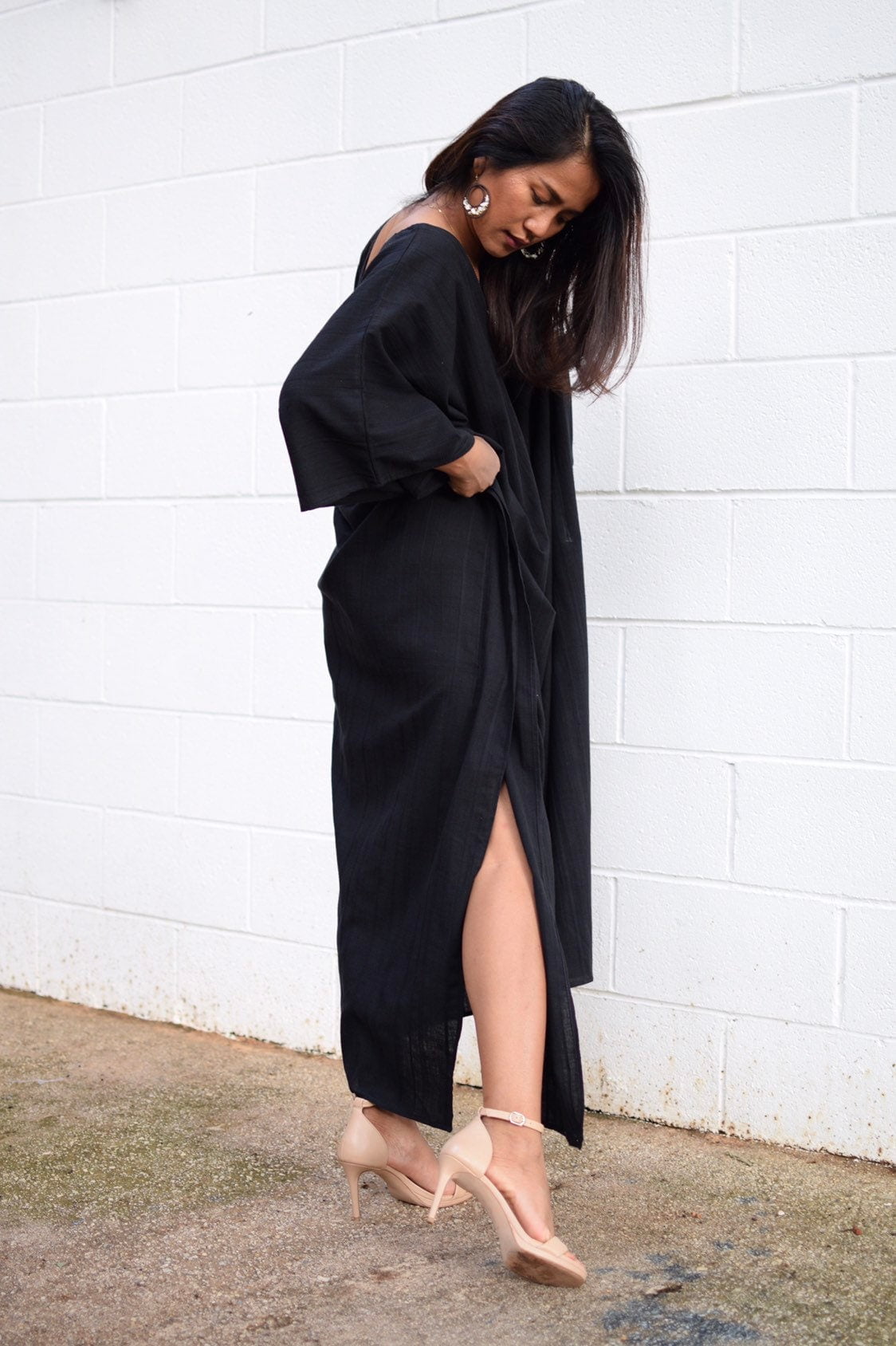 MALA handworks  Evelyn Kaftan in Black