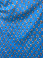 MALA handworks  56 Evelyn Kaftan in Blue and Floral Pattern