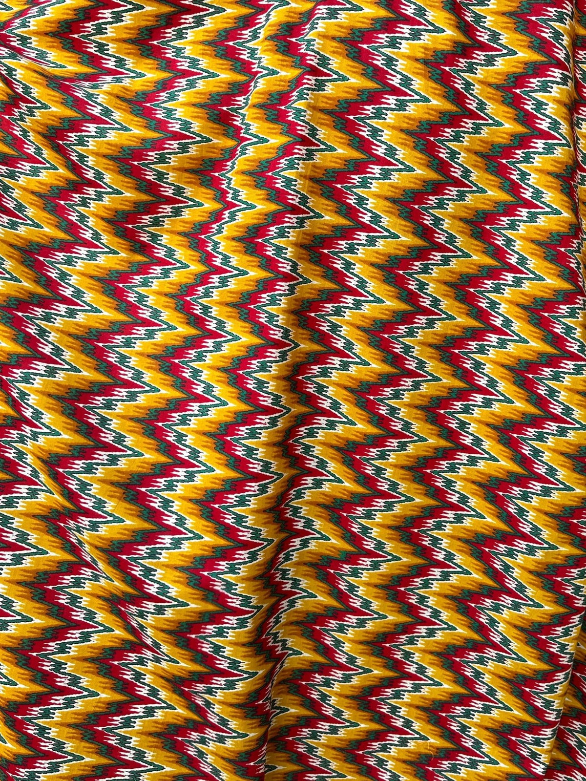 MALA handworks  56 Evelyn Kaftan in Yellow and Abstract Pattern