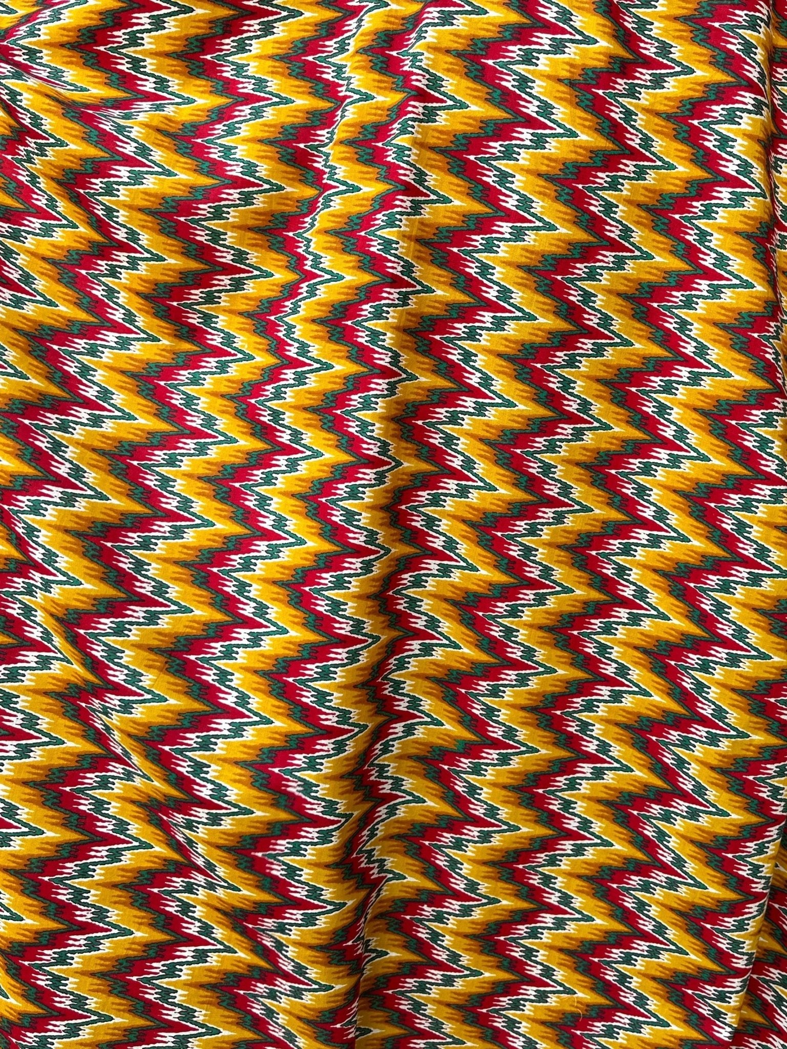 MALA handworks  56 Evelyn Kaftan in Yellow and Abstract Pattern