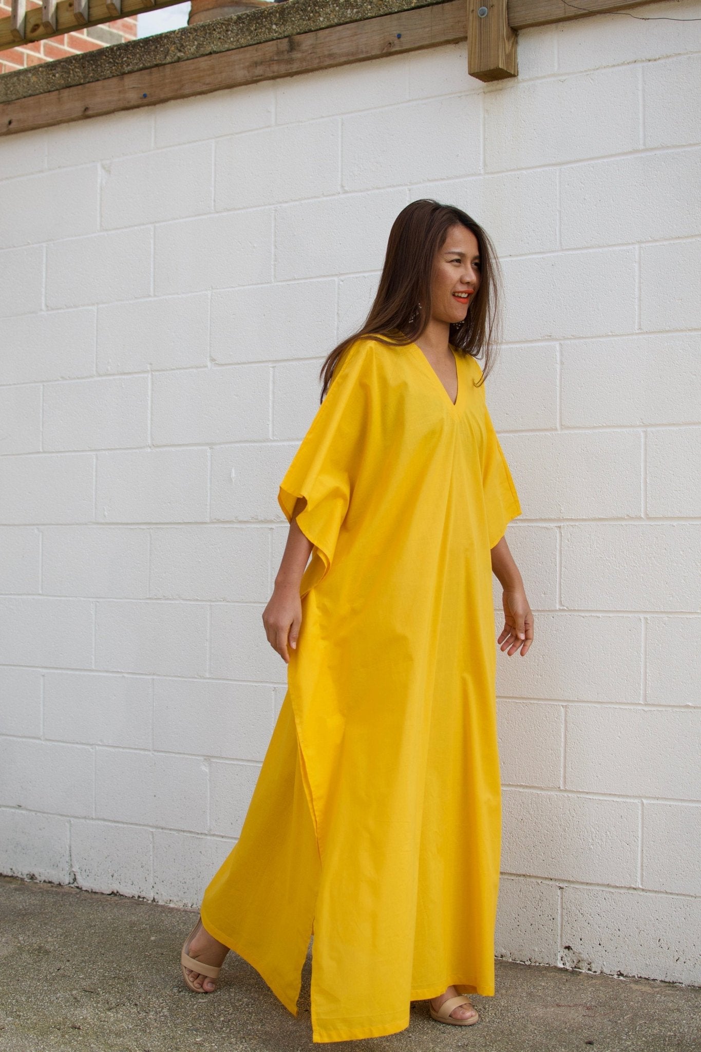 MALA handworks 56 Evelyn Kaftan in Yellow