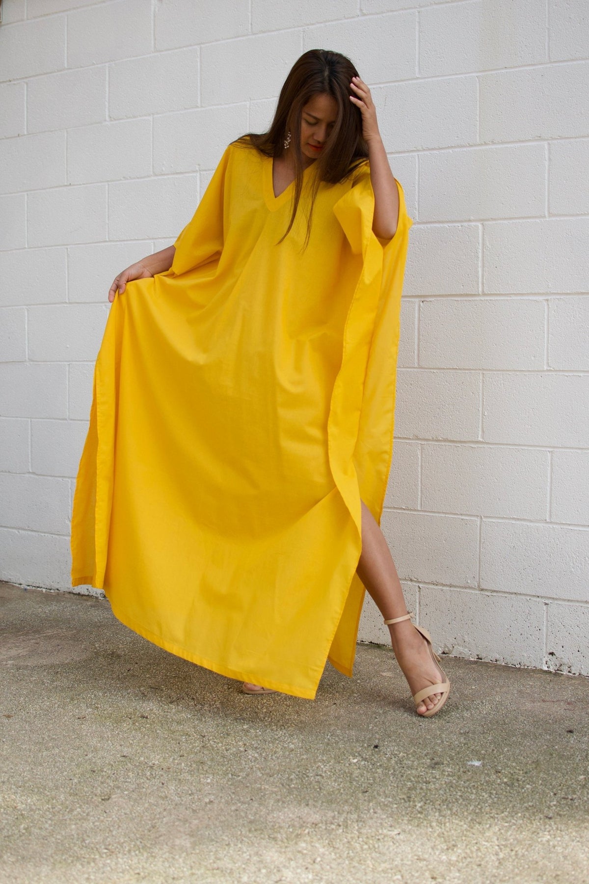 MALA handworks 56 Evelyn Kaftan in Yellow