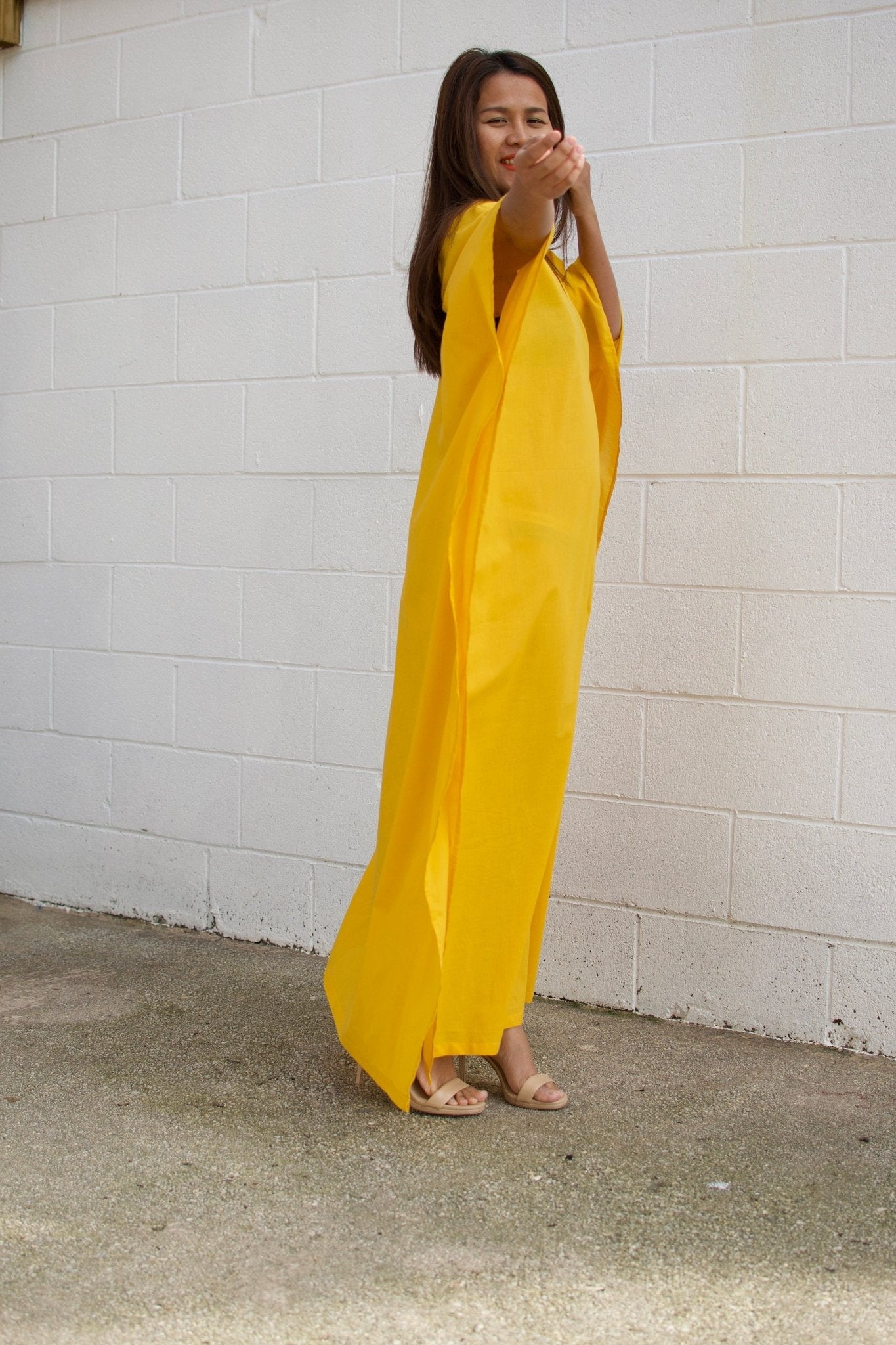 MALA handworks 56 Evelyn Kaftan in Yellow