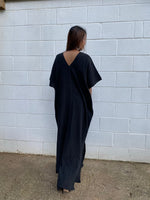 MALA handworks Gloria Double Gauze Cotton Kaftan in Black