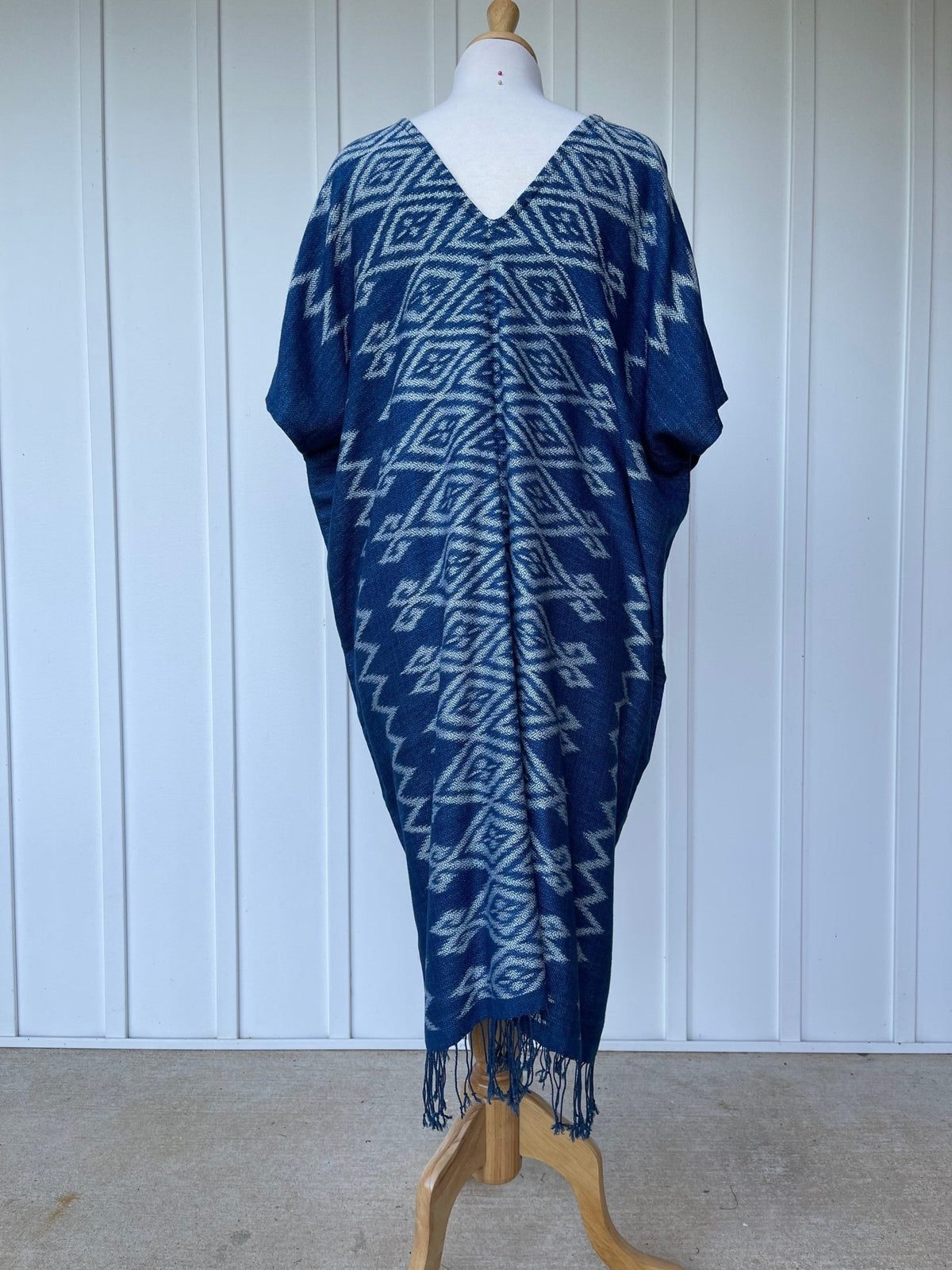 MALA handworks  Ikat Woven-58 Indigo Ikat kaftan, Organic indigo dye