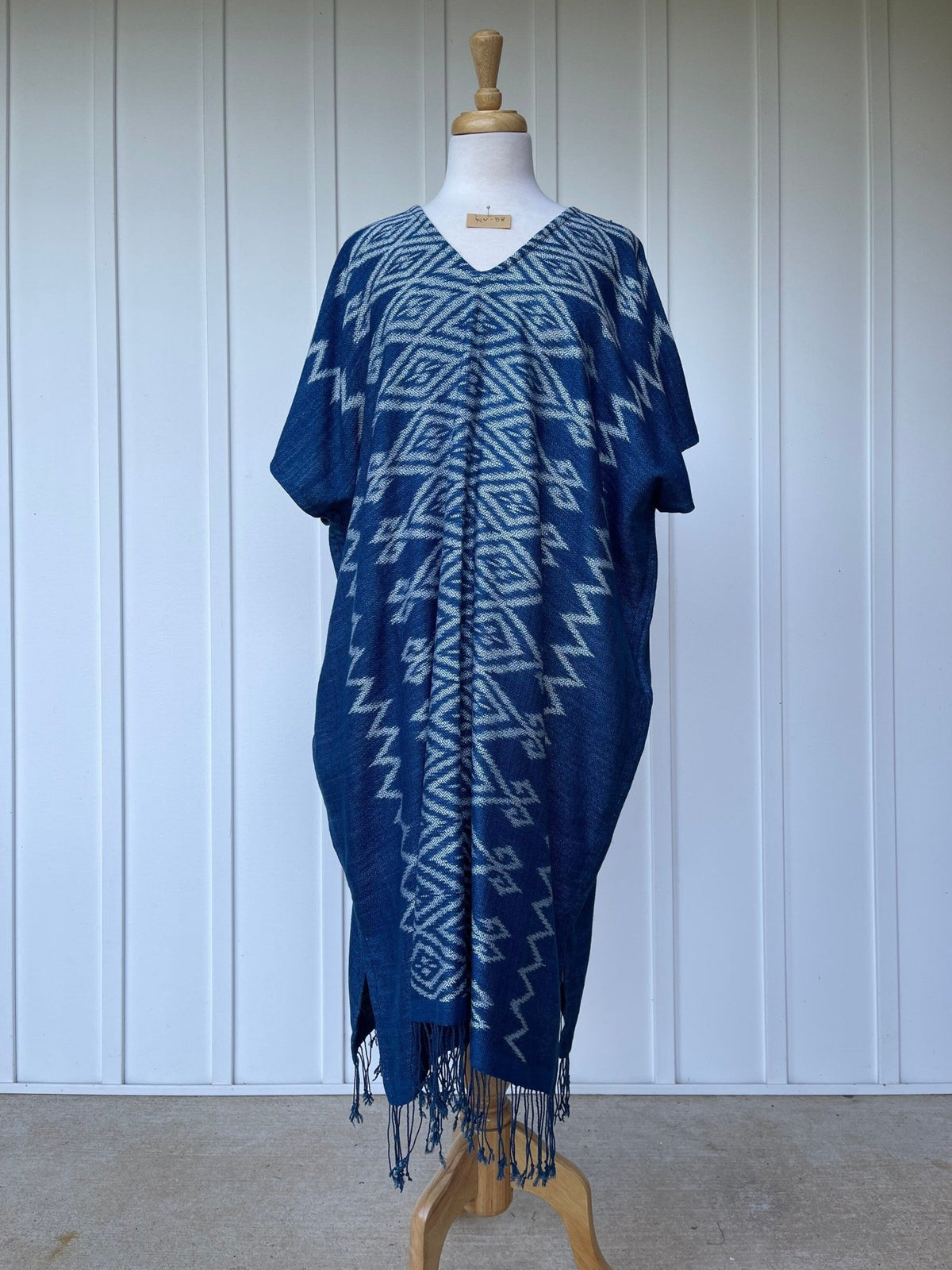 MALA handworks  Ikat Woven-58 Indigo Ikat kaftan, Organic indigo dye