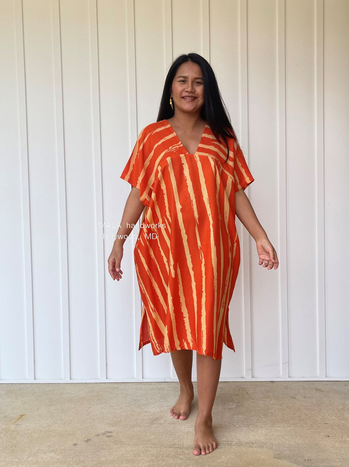 Cascade Kaftan in Orange