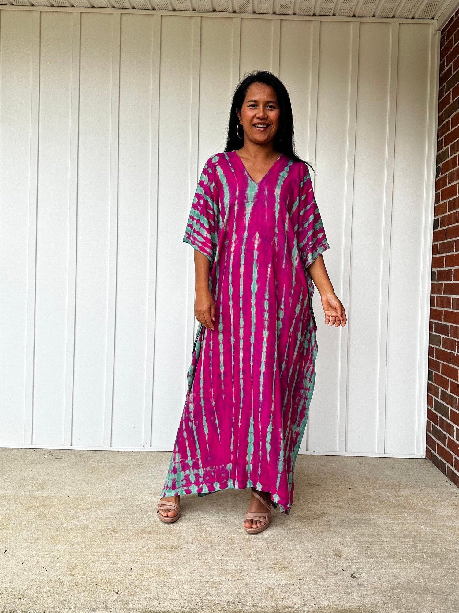 Nora Kaftan in Raspberry Tie Dye