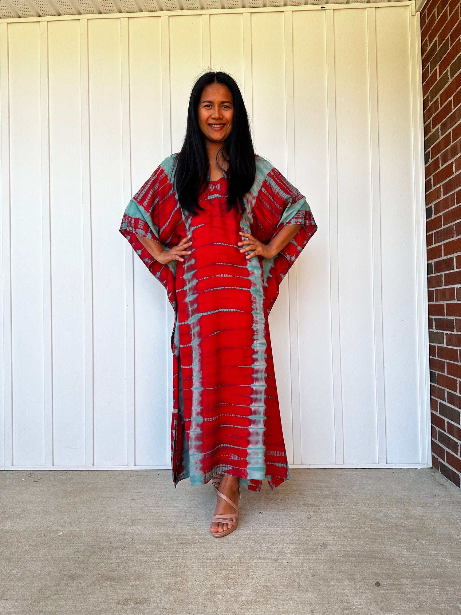 Nora Kaftan in Red Tie Dye