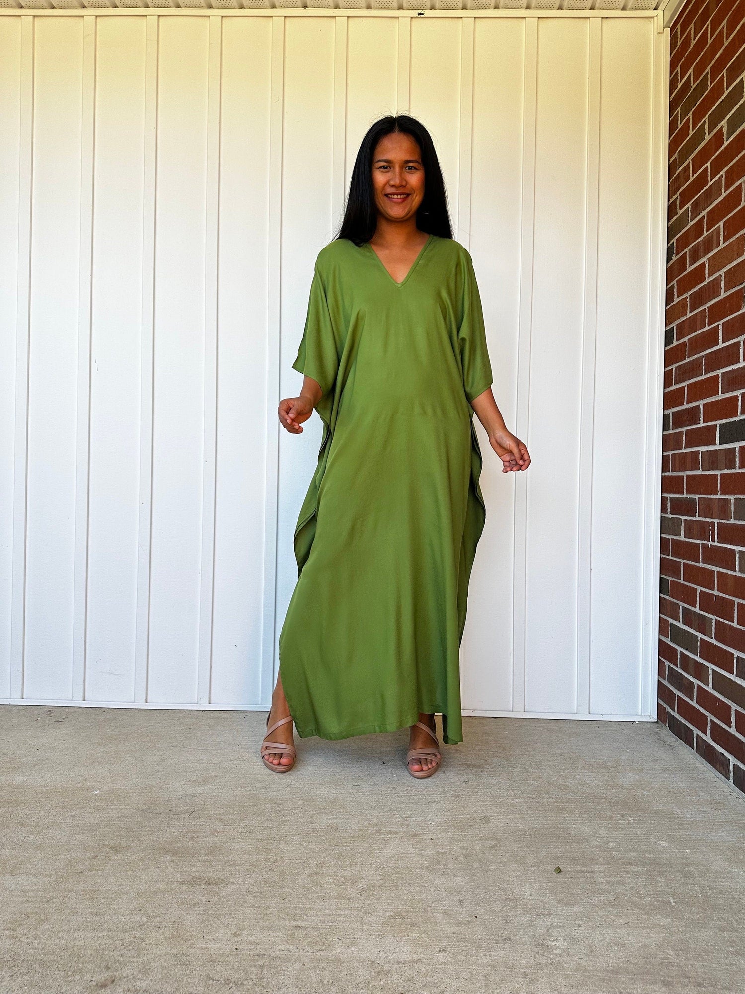 Nora Kaftan in Moss Green