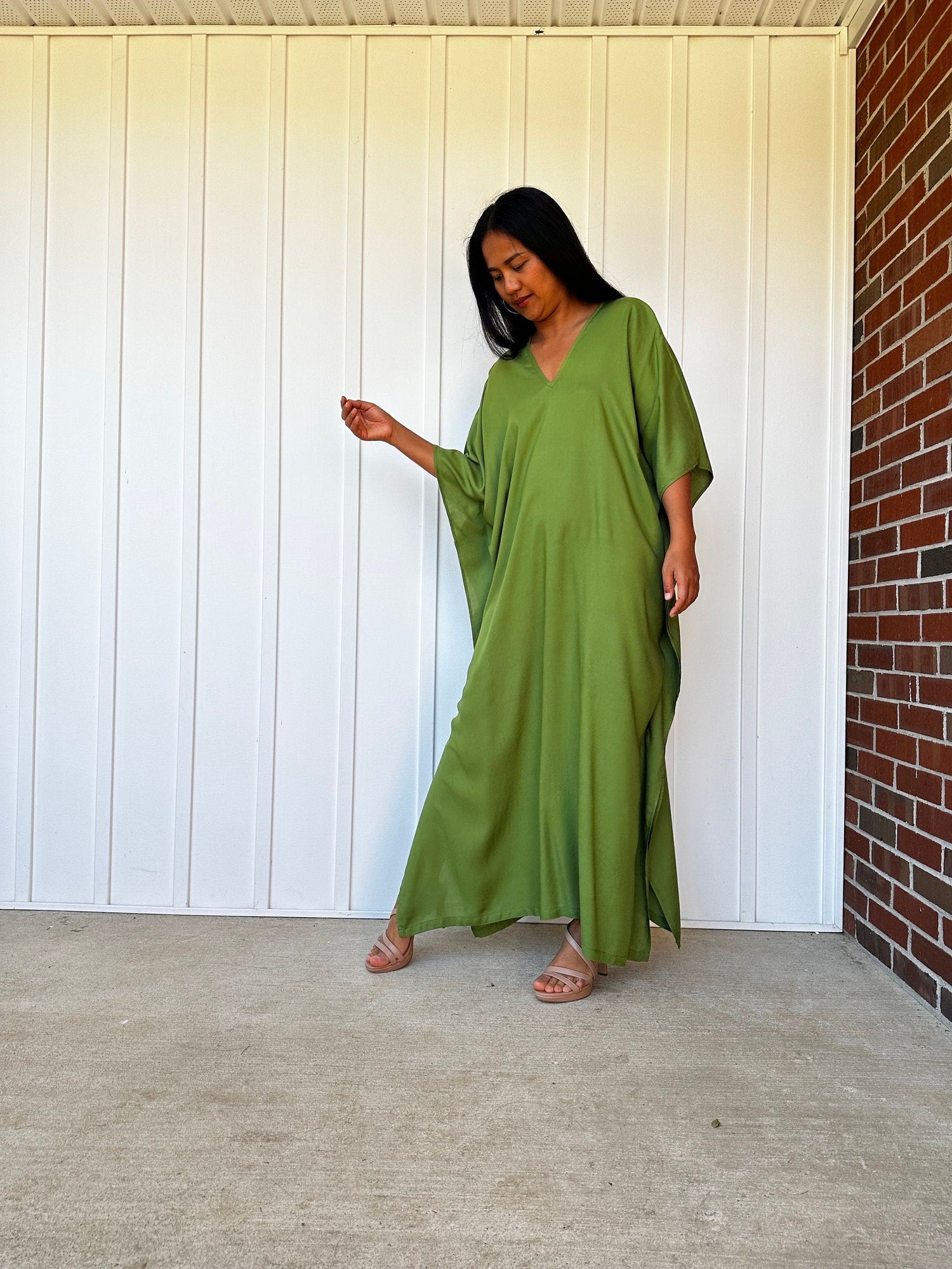 Nora Kaftan in Moss Green