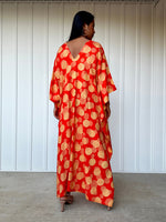 Mala Handworks Luna Orbs Kaftan in Orange