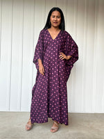 Mala Handworks Luna Micro Dot Kaftan in Purple