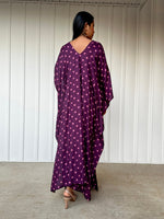 Mala Handworks Luna Micro Dot Kaftan in Purple
