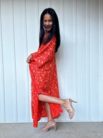 Mala Handworks Luna Prism Mosaic Kaftan in Orange