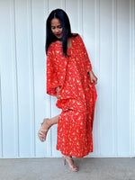 Mala Handworks Luna Prism Mosaic Kaftan in Orange