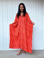 Mala Handworks Luna Prism Mosaic Kaftan in Orange