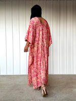 Mala Handworks Luna Splatter Kaftan in Pink and Peach